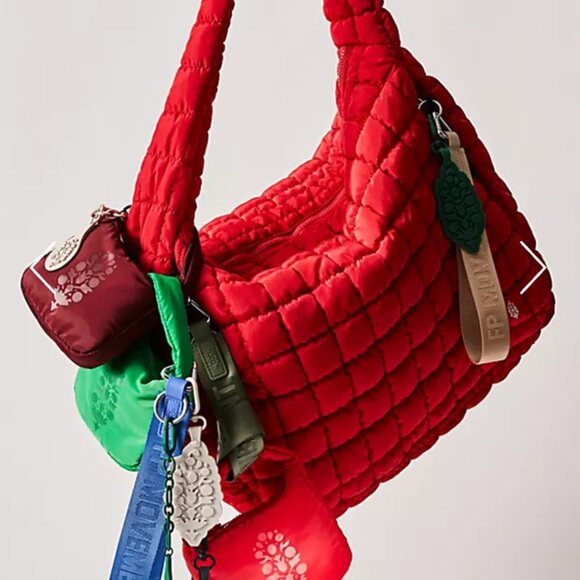 Free People Quilted Carryall Winterberry  - BRAND NEW WITH TAGS - Picture 6 of 13